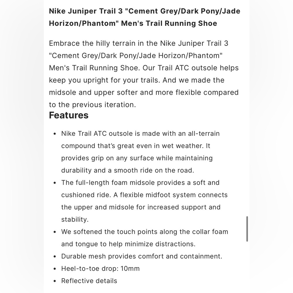 NEW Nike Men's Juniper Trail 3 Shoe - Picture 9 of 10